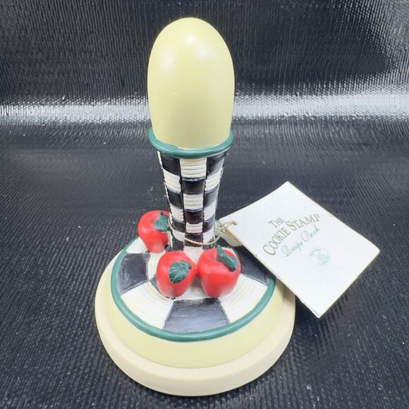 Vintage 1995 Brown Bag Cookie Art Apples Stamp Press Collectible New With Tags - Picture 10 of 12